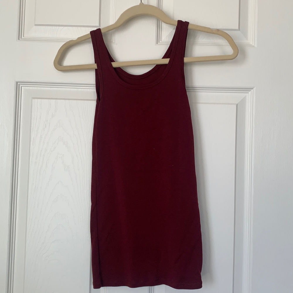 Maroon tank top